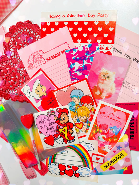 Be my 80’s Valentine vintage ephemera collection