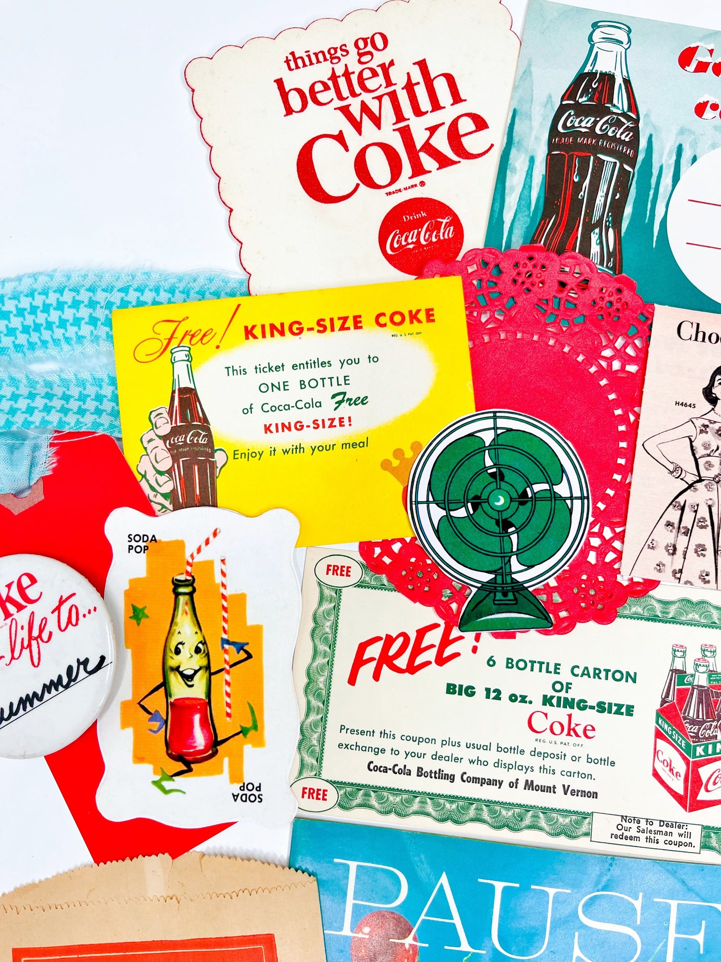 Vintage Coca Cola deluxe ephemera collection