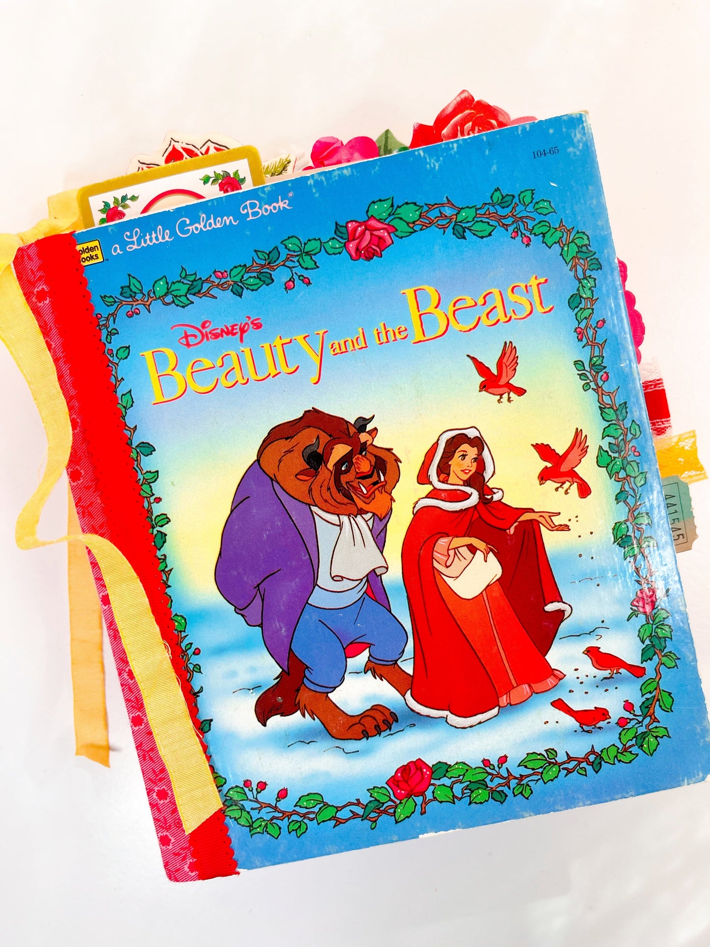 “Beauty & the Beast” vintage children’s book handmade journal