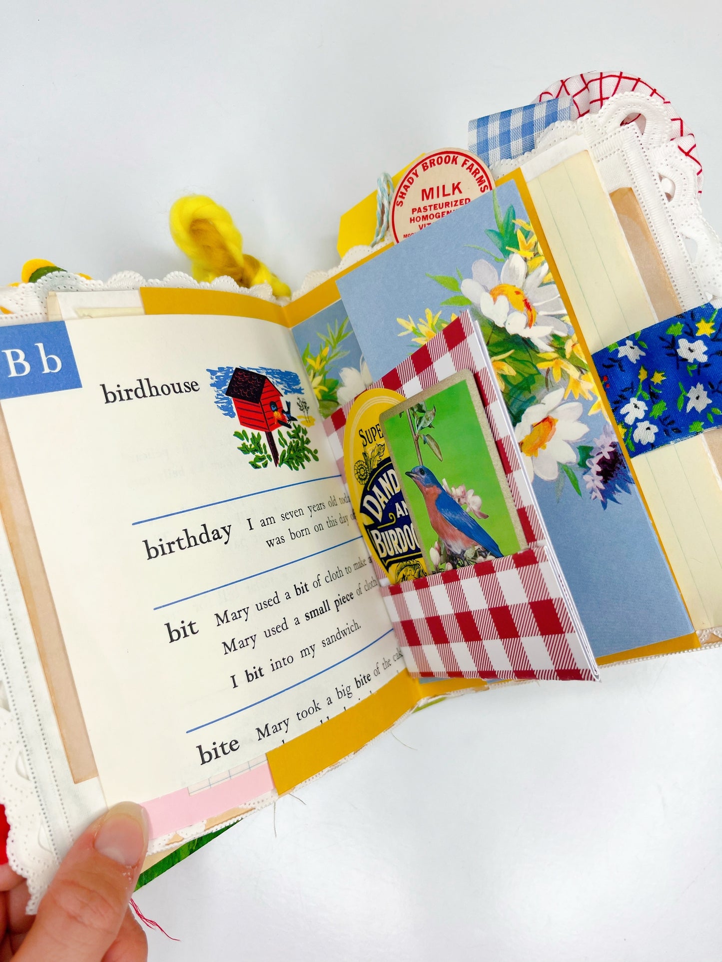 Little Bird vintage children’s book handmade journal PRE-ORDER