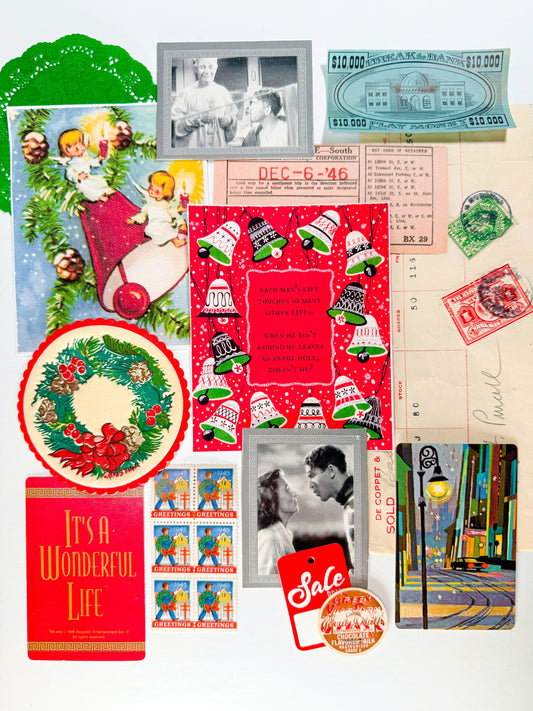 “It’s a Wonderful Life” vintage Christmas ephemera collection