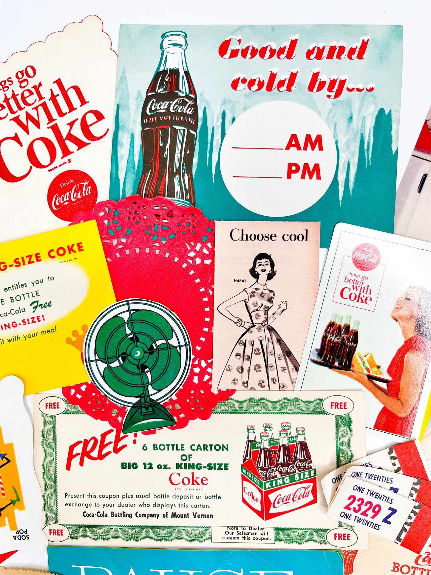Vintage Coca Cola deluxe ephemera collection