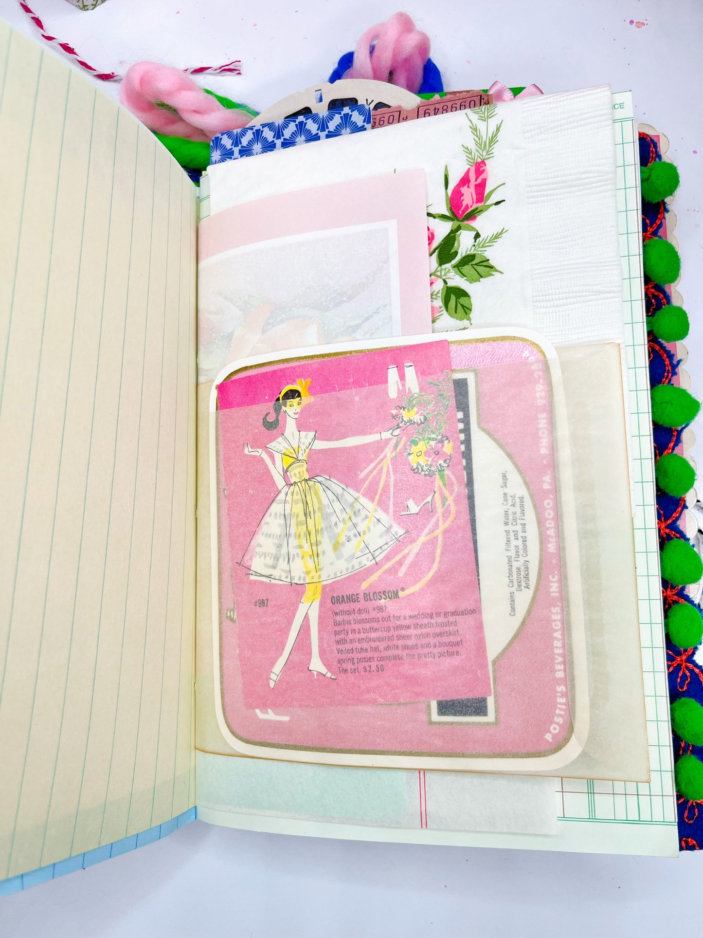 “Barbie’s New York Summer” vintage 1962 Barbie book handmade journal