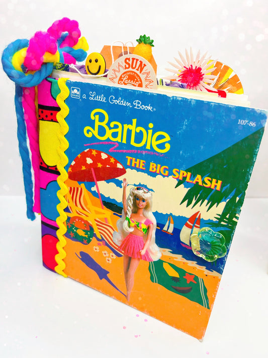 “Big Splash” vintage Barbie Little Golden Book handmade journal
