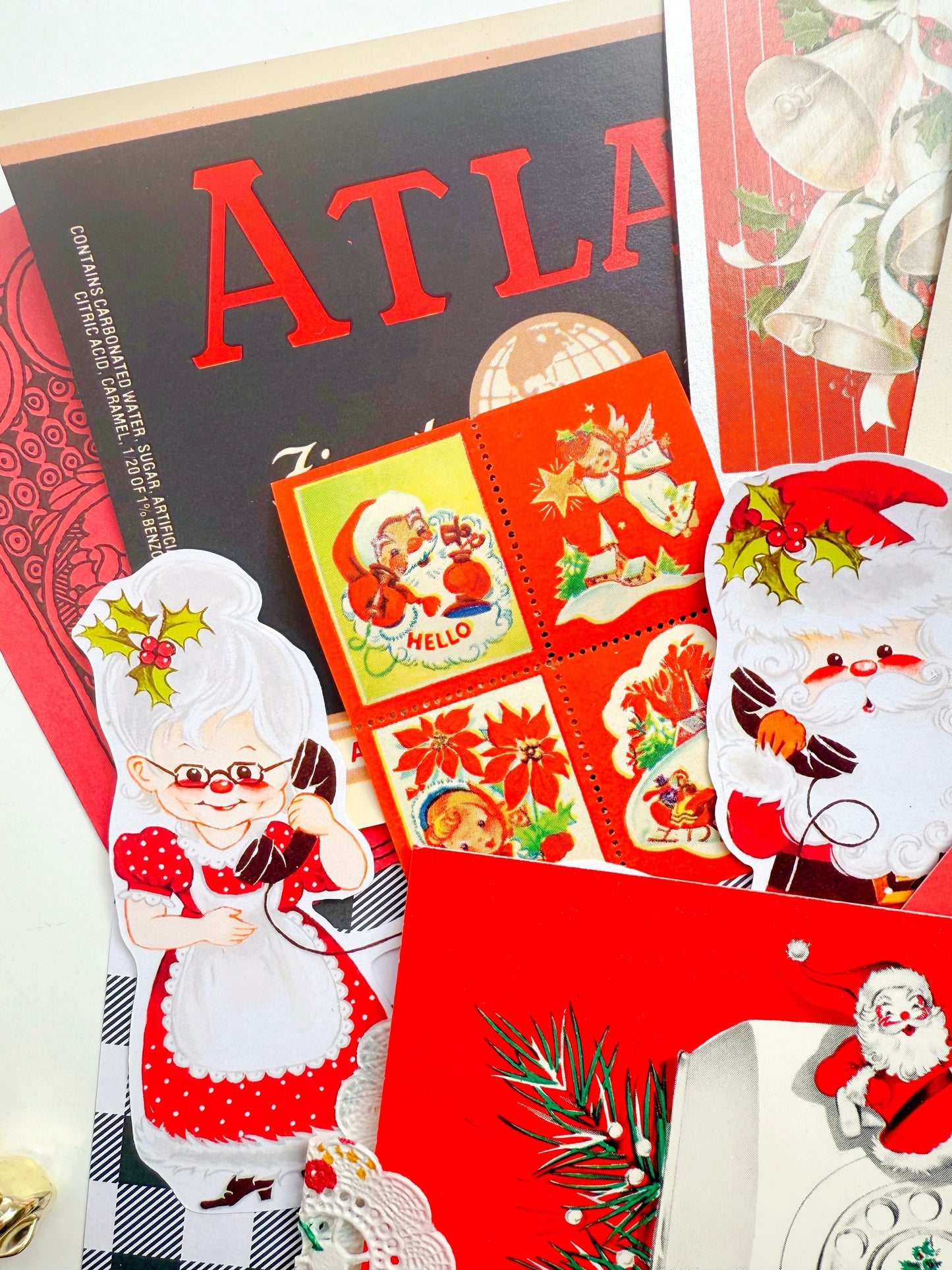 “Santa Calling” vintage ephemera collection