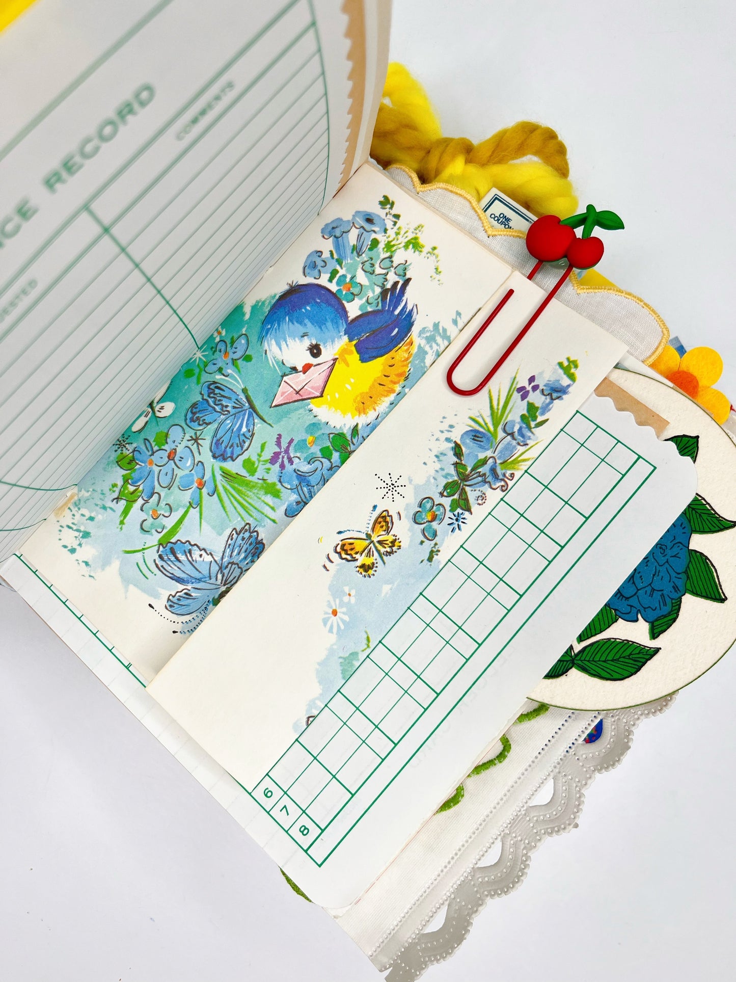 Little Bird vintage children’s book handmade journal PRE-ORDER