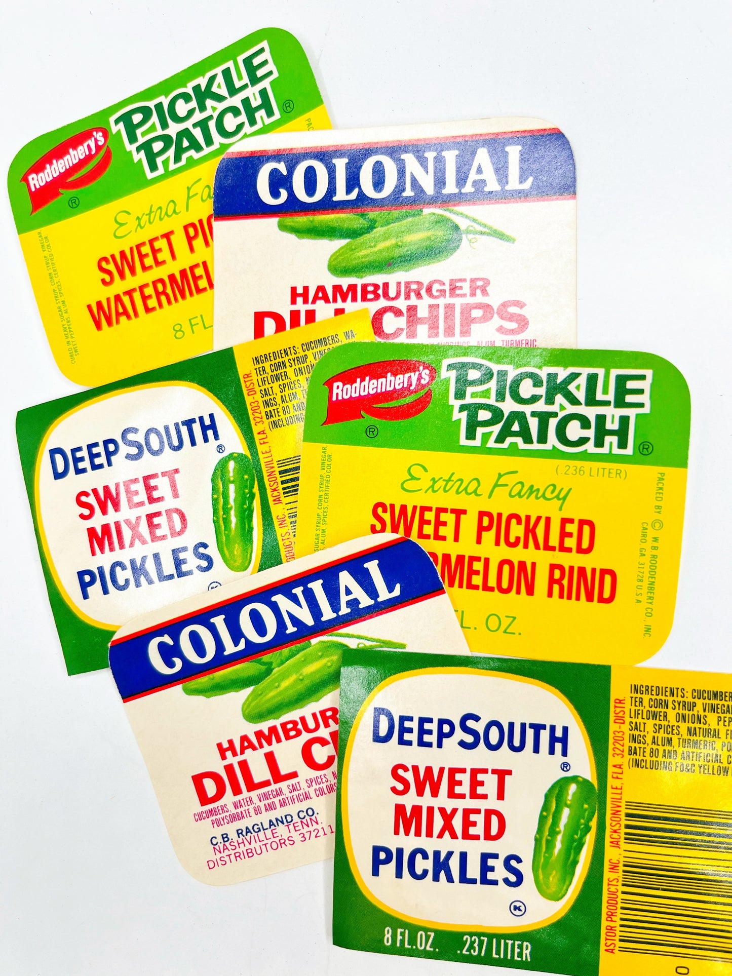 “Pickle lovers” vintage label collection