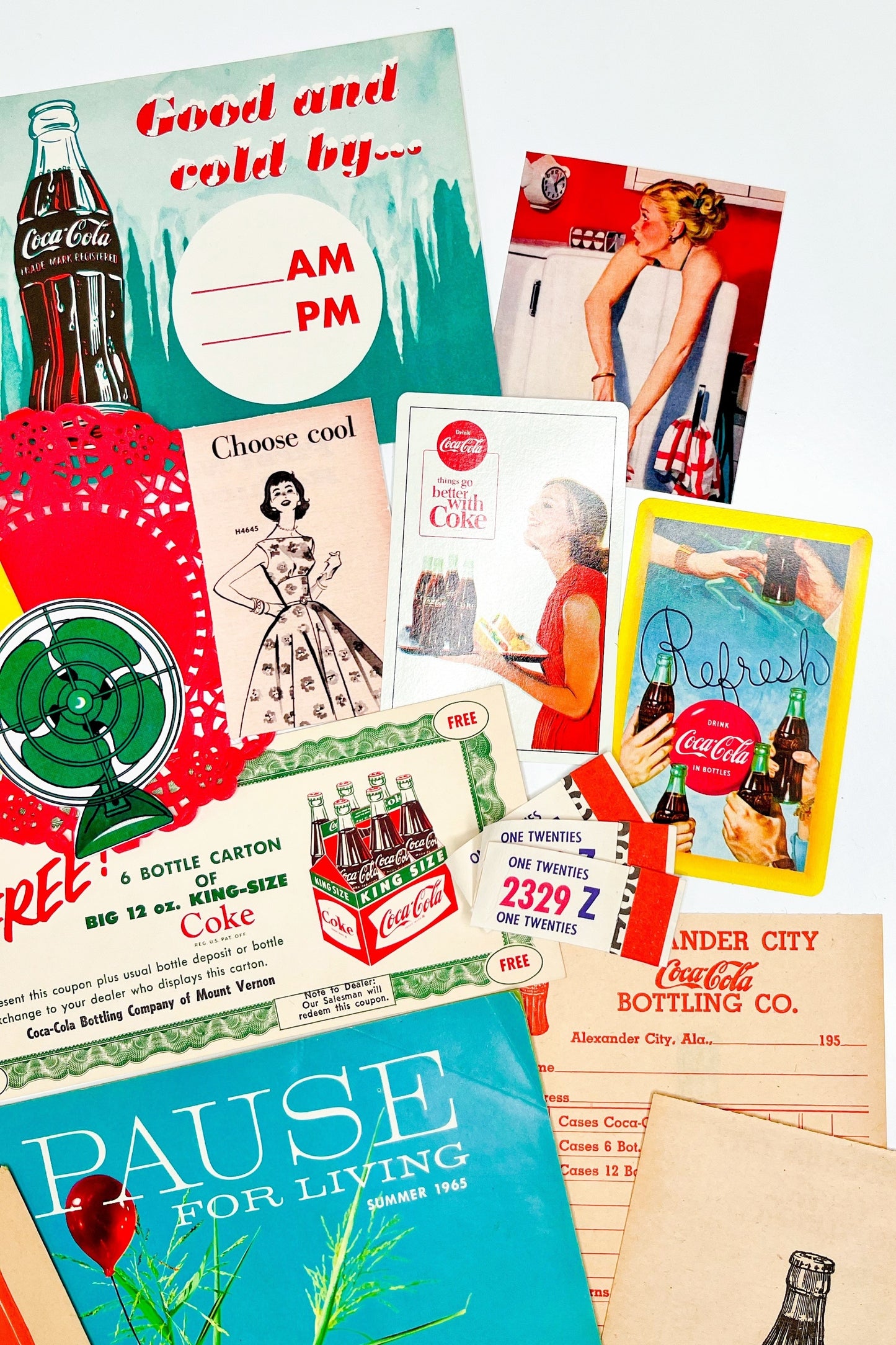 Vintage Coca Cola deluxe ephemera collection