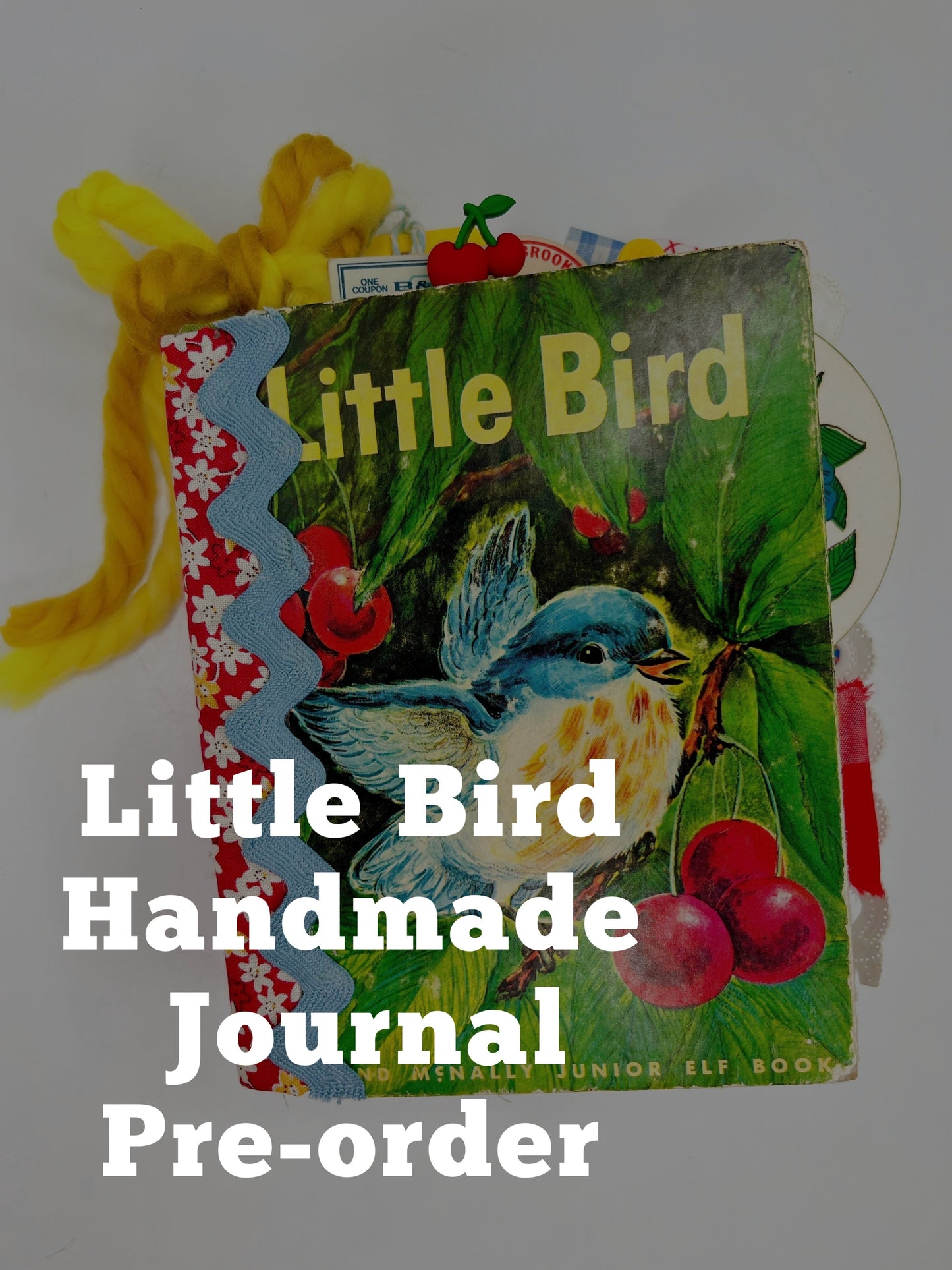 Little Bird vintage children’s book handmade journal PRE-ORDER
