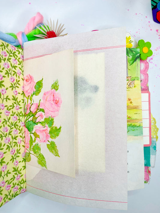 “A Picnic Surprise” vintage Barbie Little Golden Book handmade journal