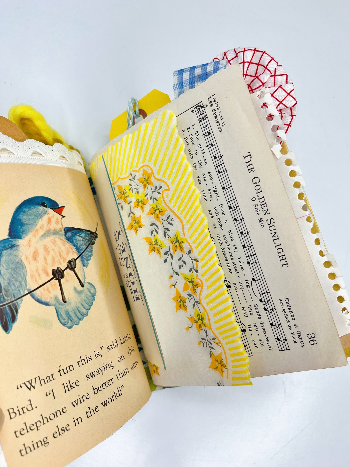 Little Bird vintage children’s book handmade journal PRE-ORDER