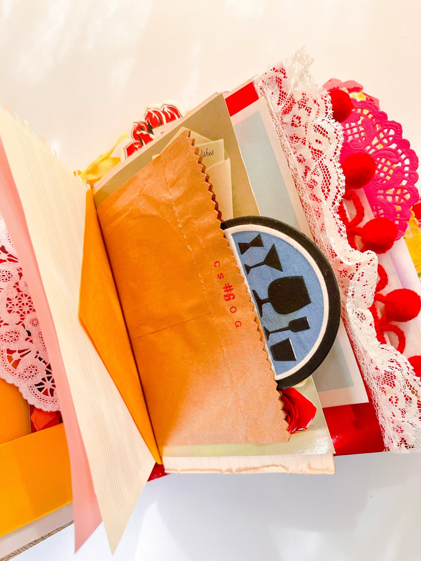 “Beauty & the Beast” vintage children’s book handmade journal