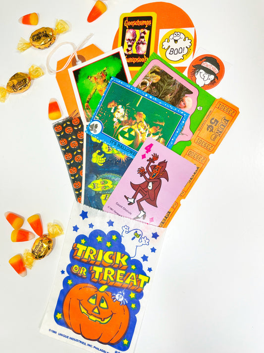 Updated!  1980’s ephemera Trick or Treat ephemera sack