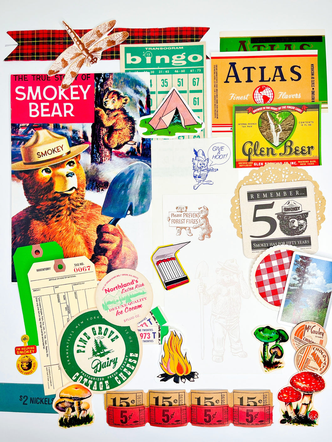 Smokey the Bear deluxe vintage ephemera collection