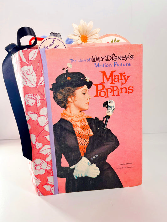 Mary Poppins vintage children’s book handmade journal