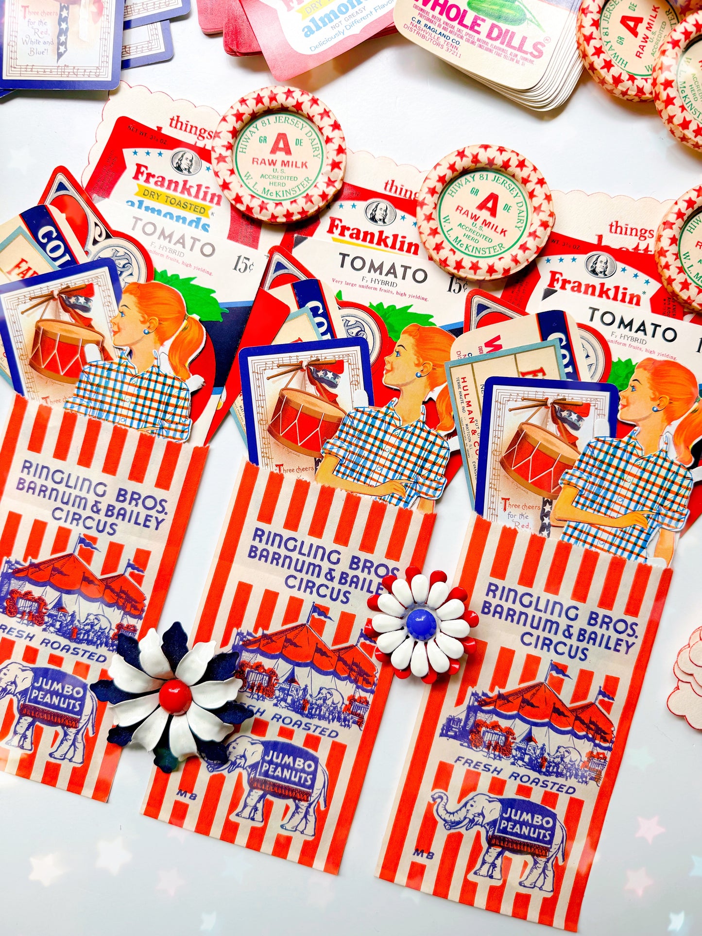 Saturday Special: Red, White, & Blue vintage ephemera collection