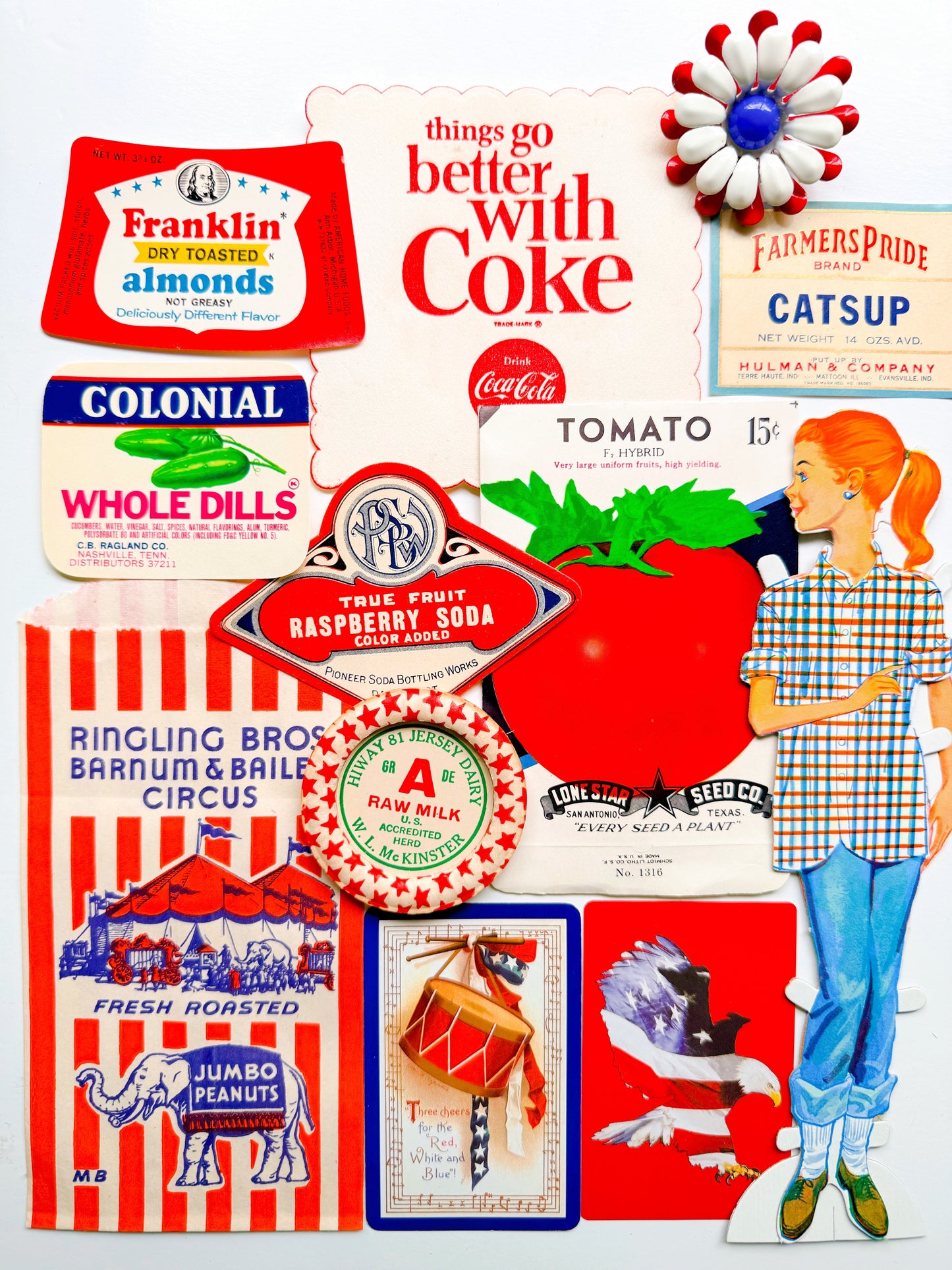 Saturday Special: Red, White, & Blue vintage ephemera collection