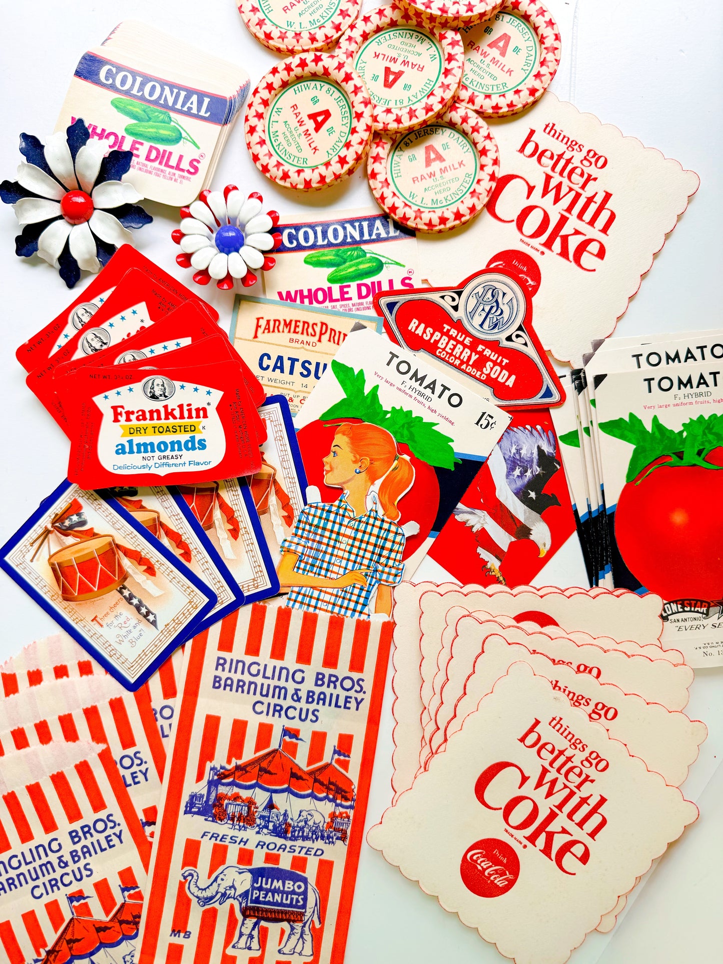 Saturday Special: Red, White, & Blue vintage ephemera collection
