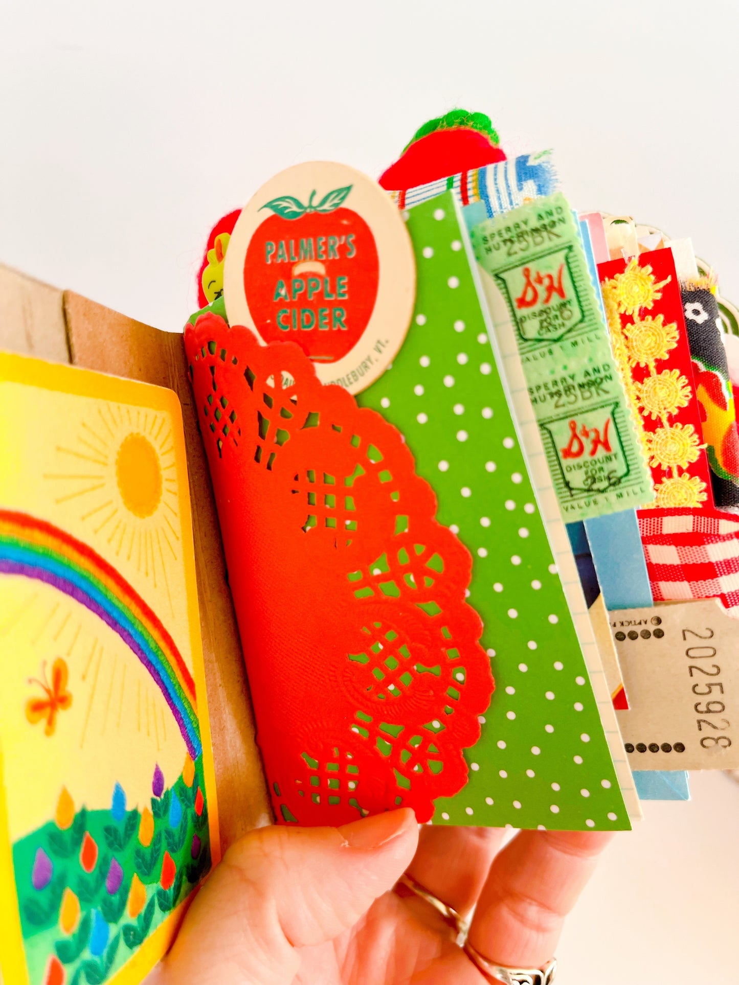 Retro Saturday morning mini cereal box handmade journal:  Apple Jacks