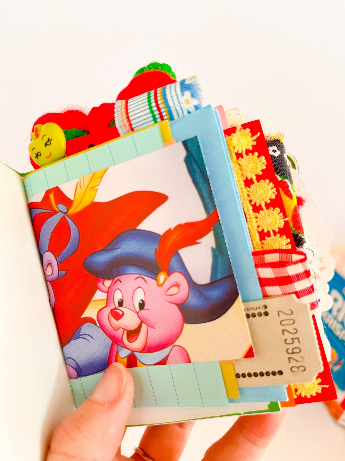 Retro Saturday morning mini cereal box handmade journal:  Apple Jacks