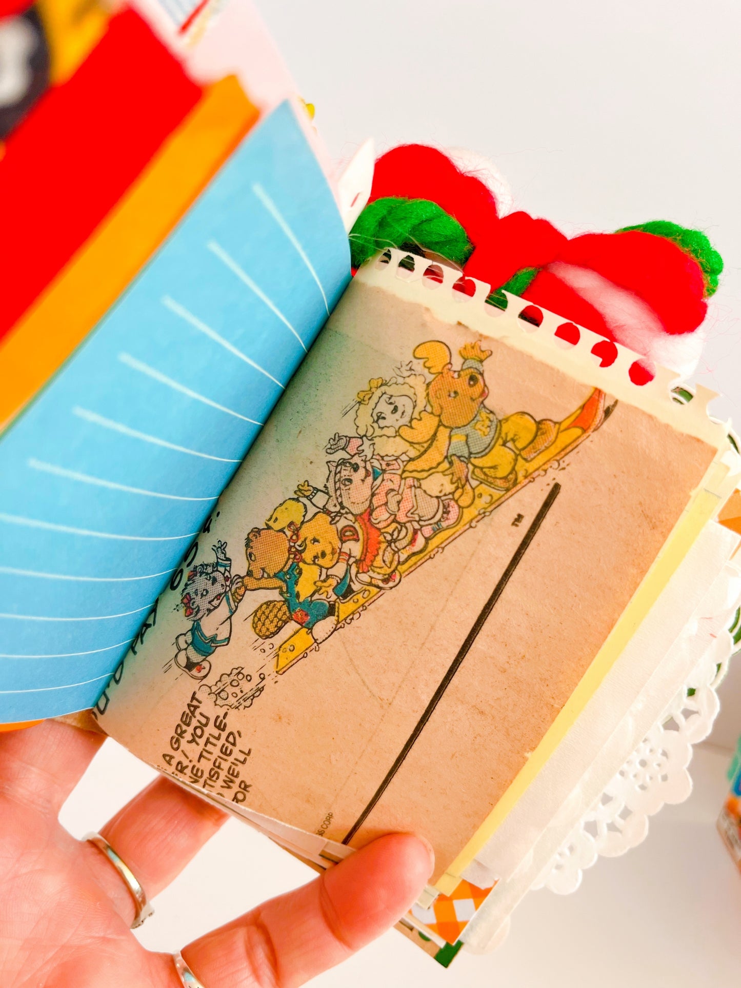 Retro Saturday morning mini cereal box handmade journal:  Apple Jacks