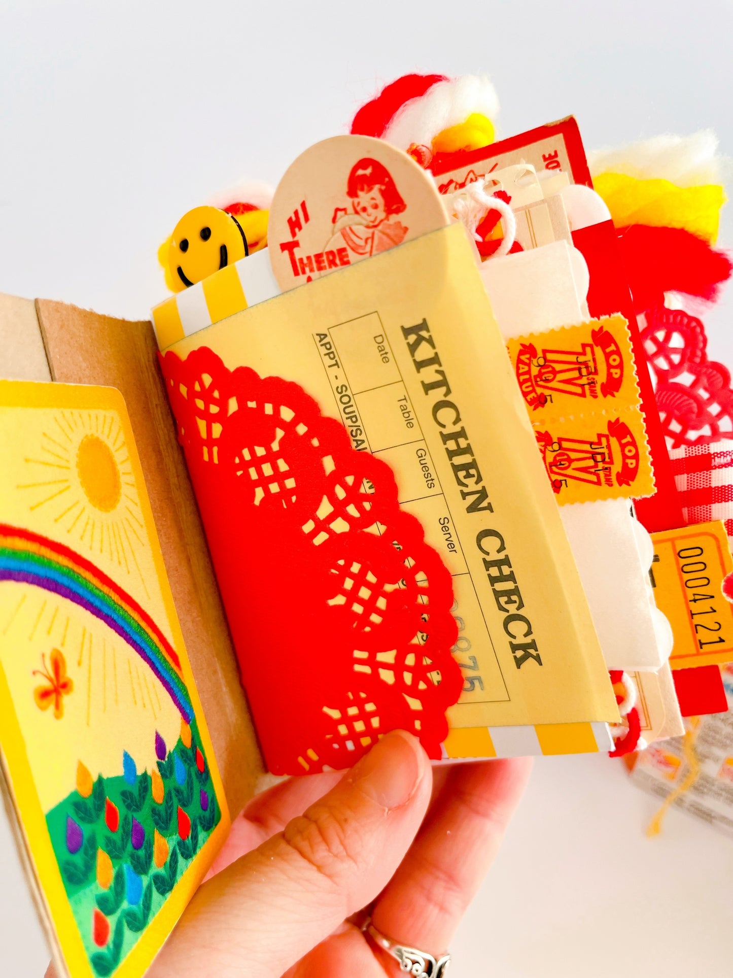 Retro Saturday morning mini cereal box handmade journal: Golden Grahams