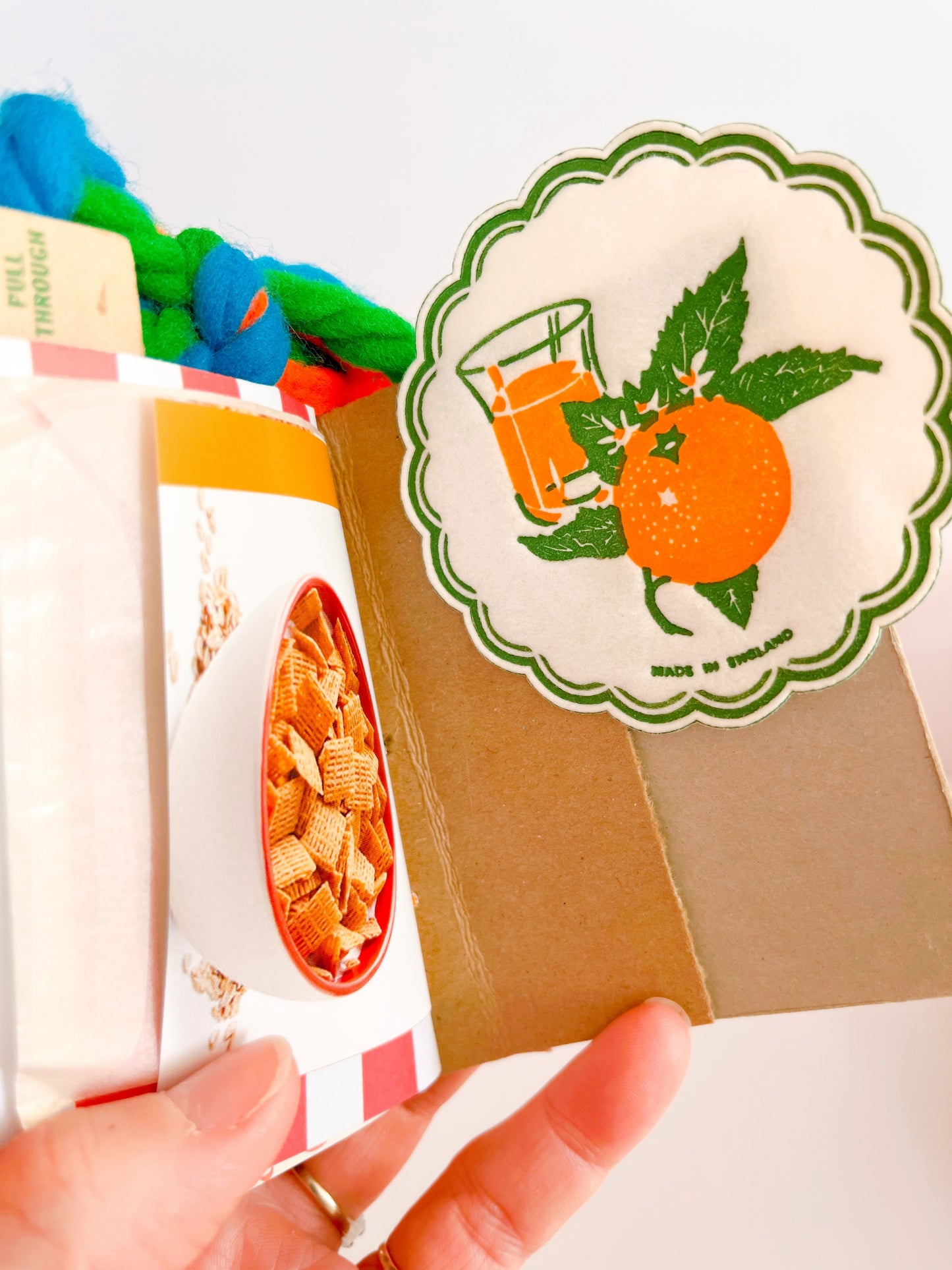 Retro Saturday morning mini cereal box handmade journal: Life cereal