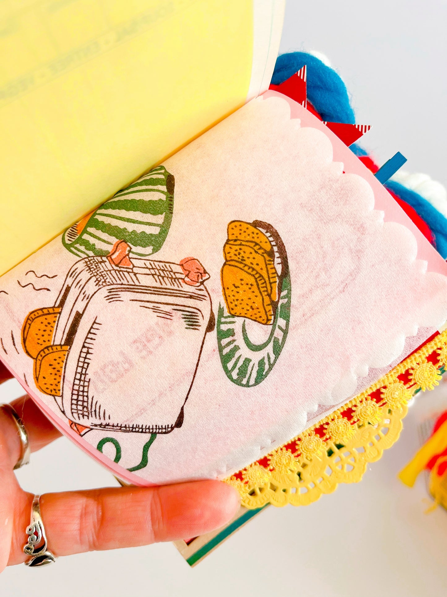 Retro Saturday morning mini cereal box handmade journals: Rice Krispies