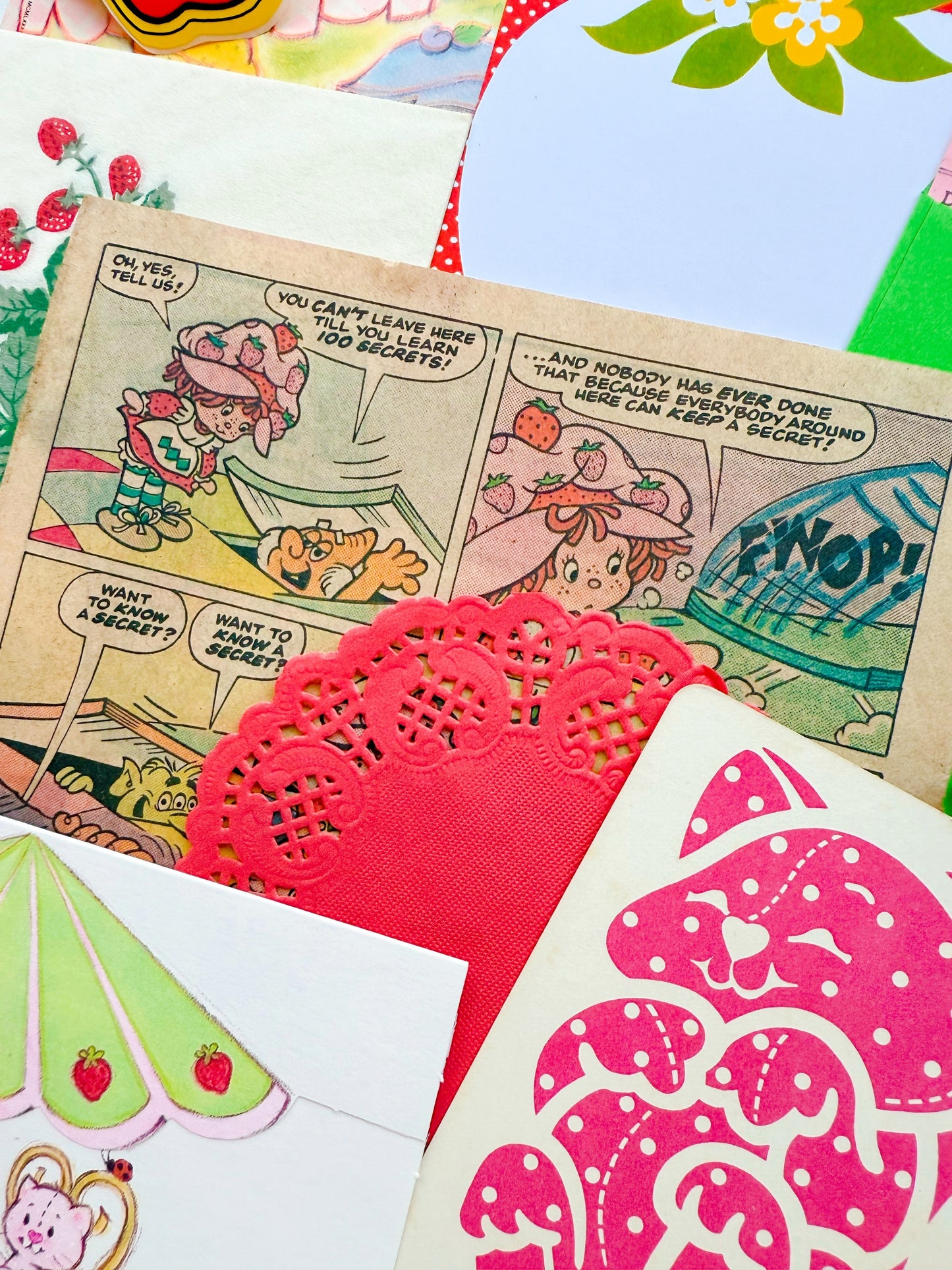 Vintage Strawberry Shortcake ephemera collection