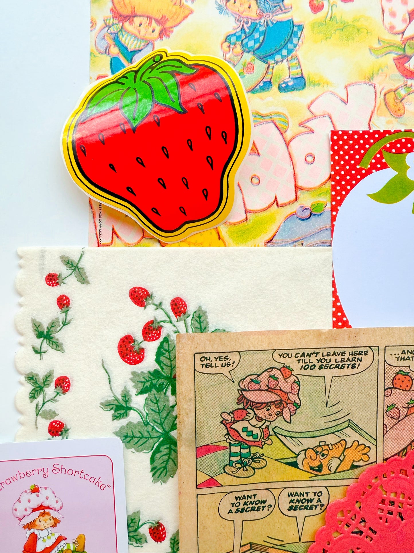 Vintage Strawberry Shortcake ephemera collection