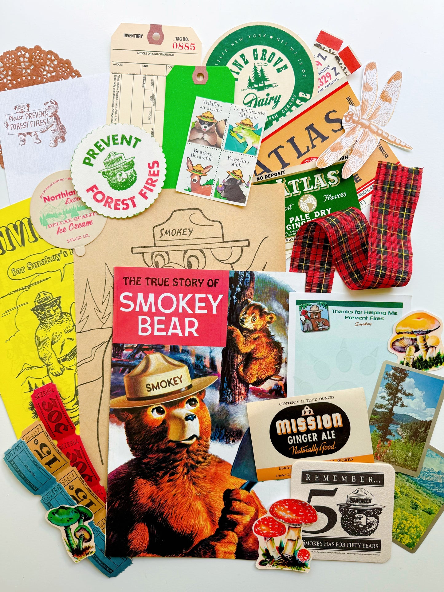 Vintage Smokey the Bear deluxe ephemera collection