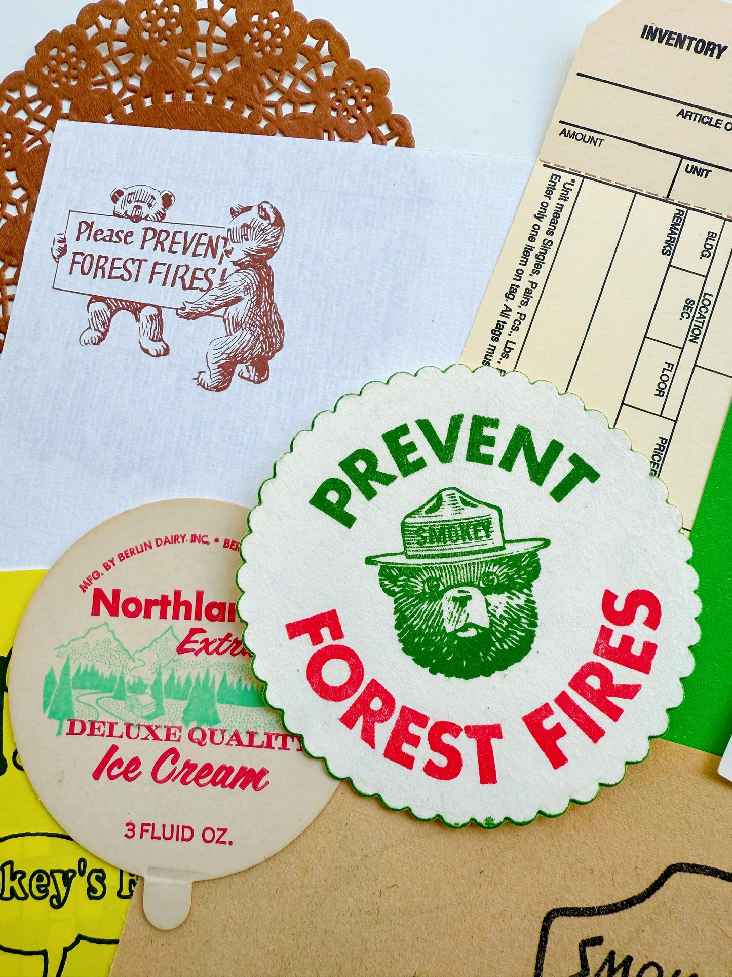 Vintage Smokey the Bear deluxe ephemera collection