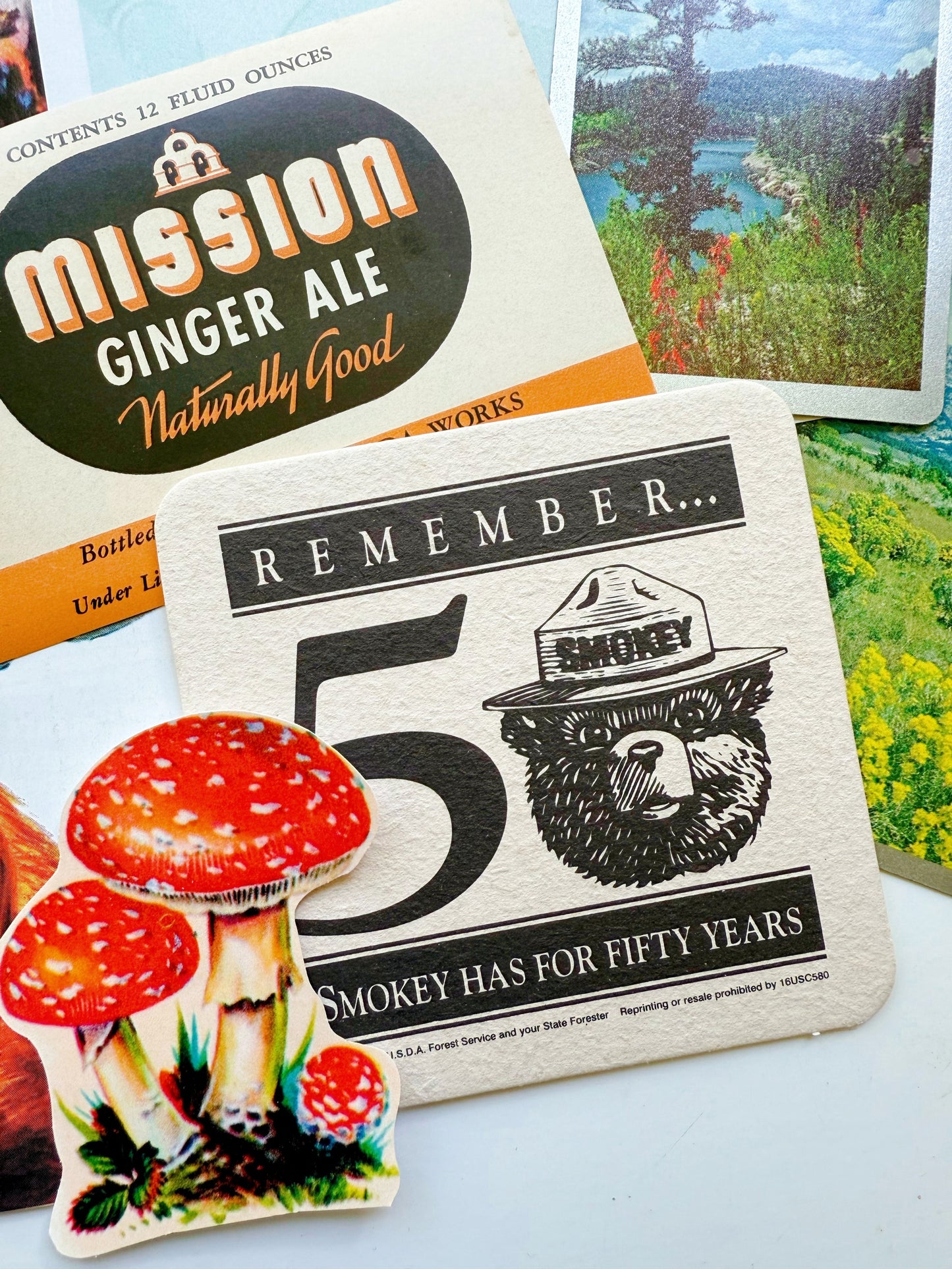 Vintage Smokey the Bear deluxe ephemera collection