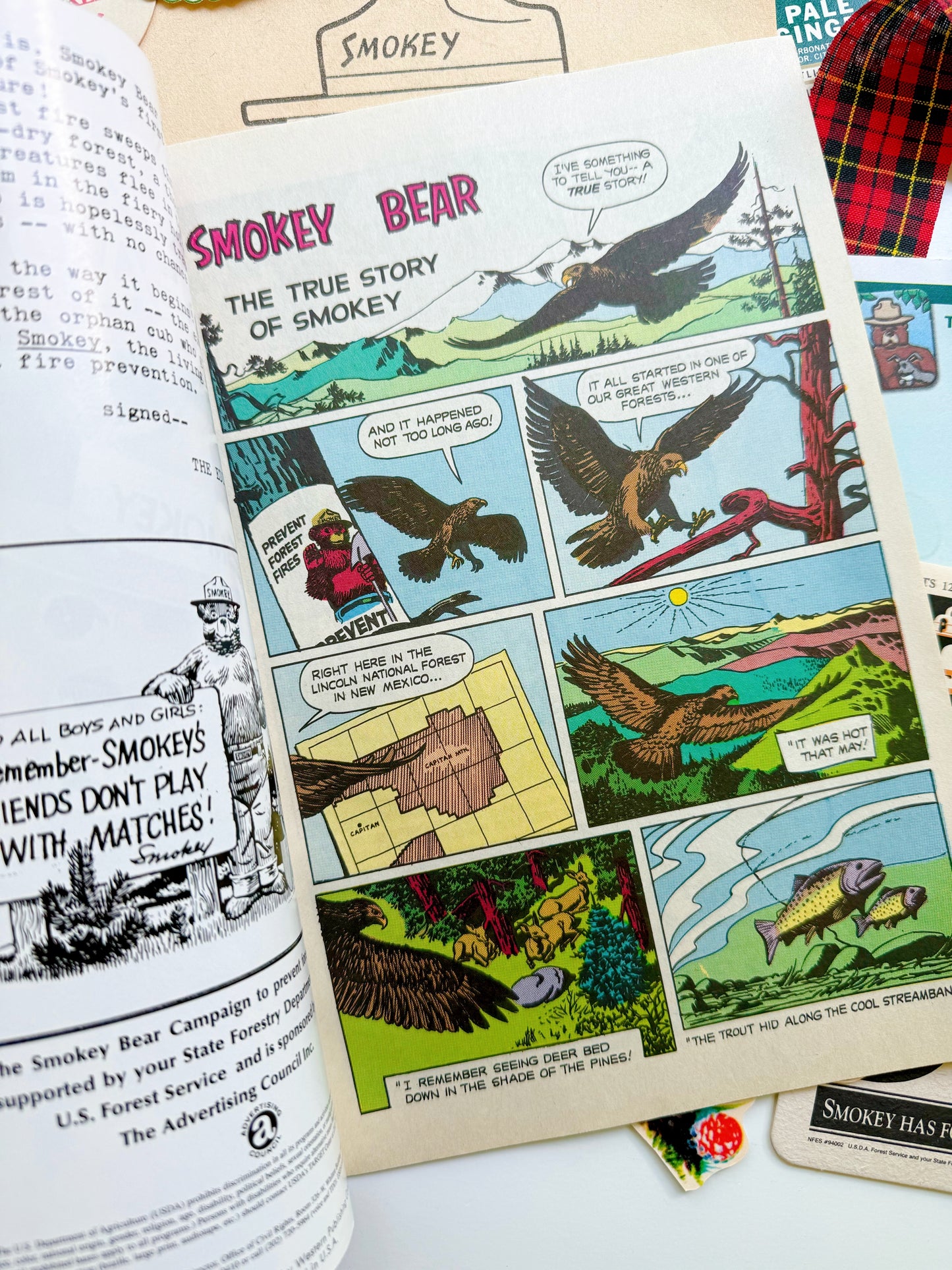 Vintage Smokey the Bear deluxe ephemera collection