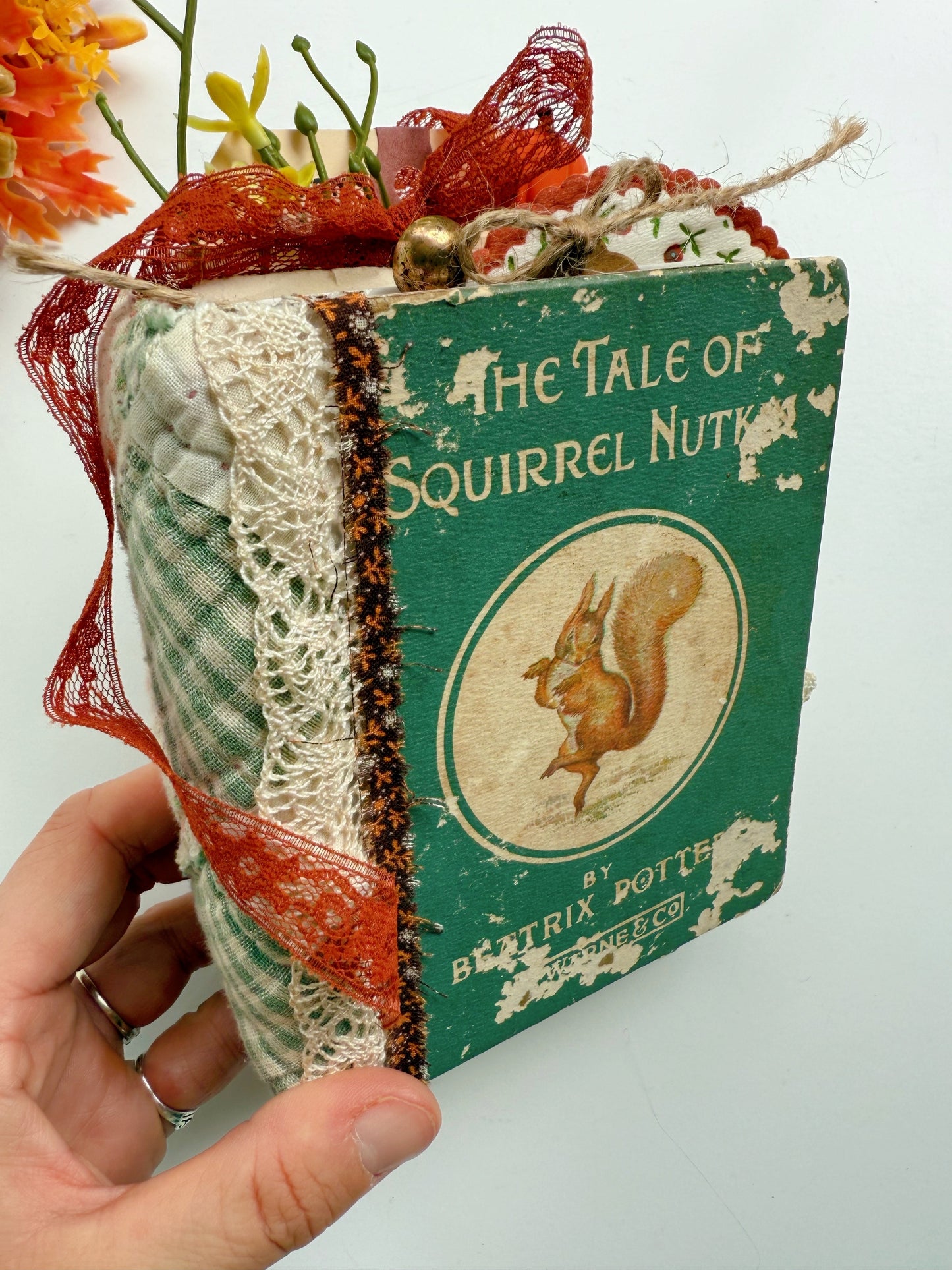 Vintage Squirrel Nutkin handmade journal