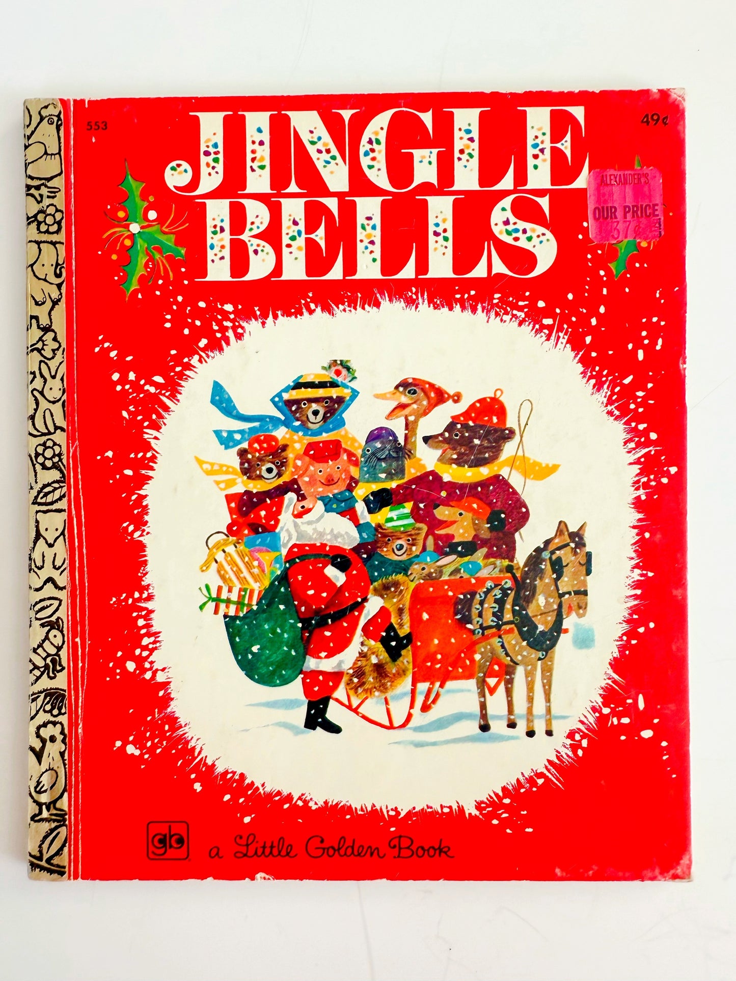 Vintage Christmas children’s book handmade journal PREORDER