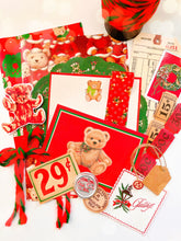 Load image into Gallery viewer, Vintage Teddy Bear Christmas ephemera collection
