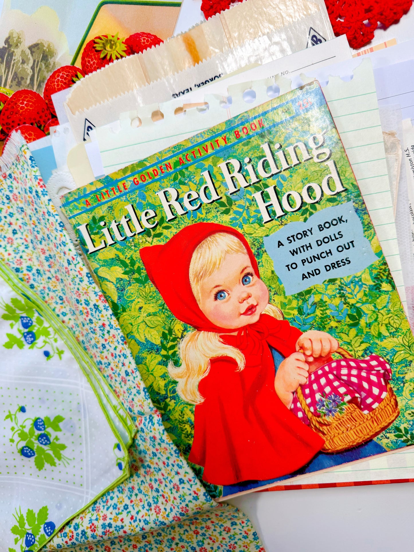 Vintage children's book handmade journal preorder