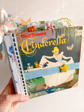 Load image into Gallery viewer, Vintage Disney Cinderella children’s book handmade journal
