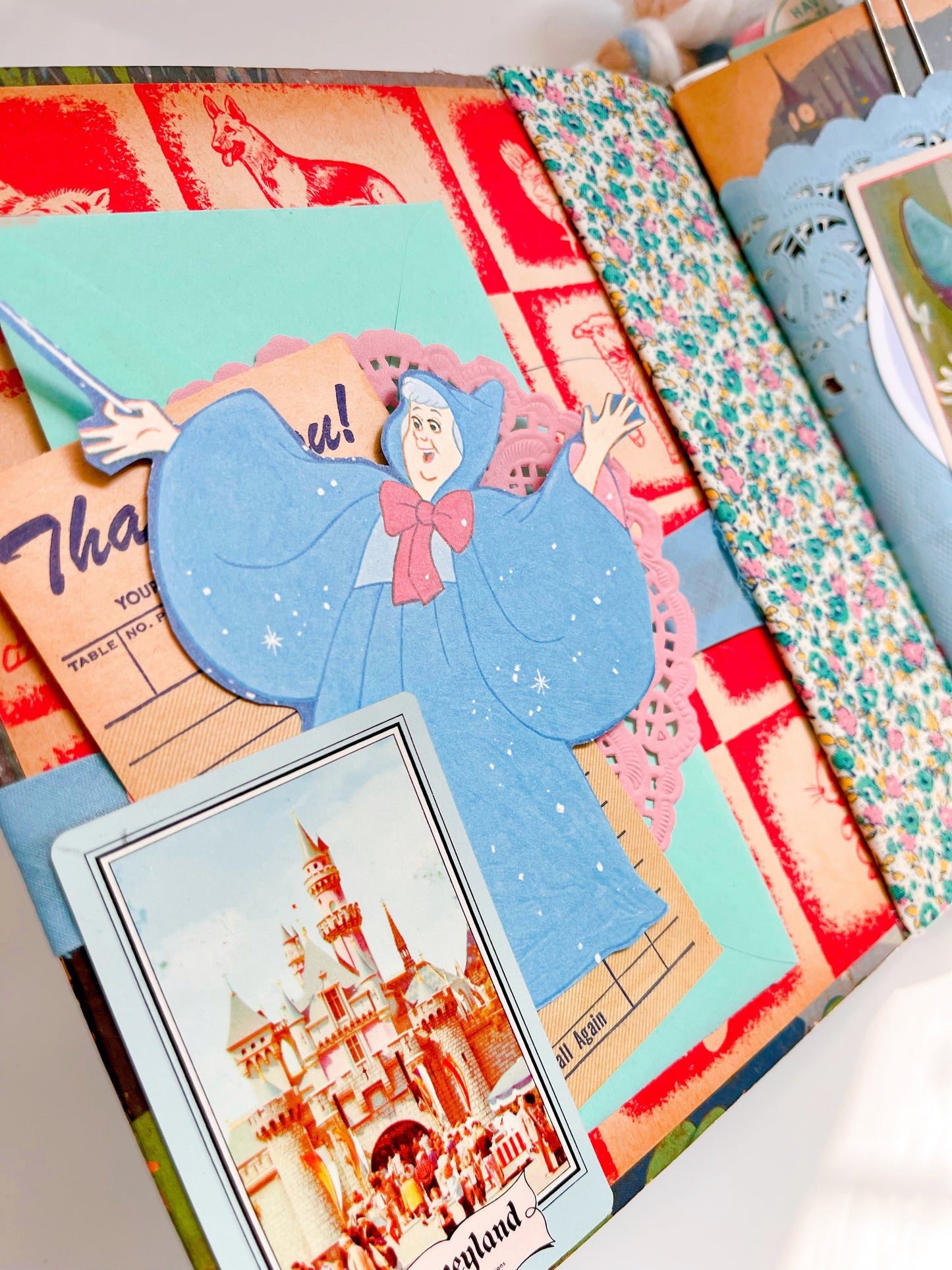 Vintage Disney Cinderella children’s book handmade journal