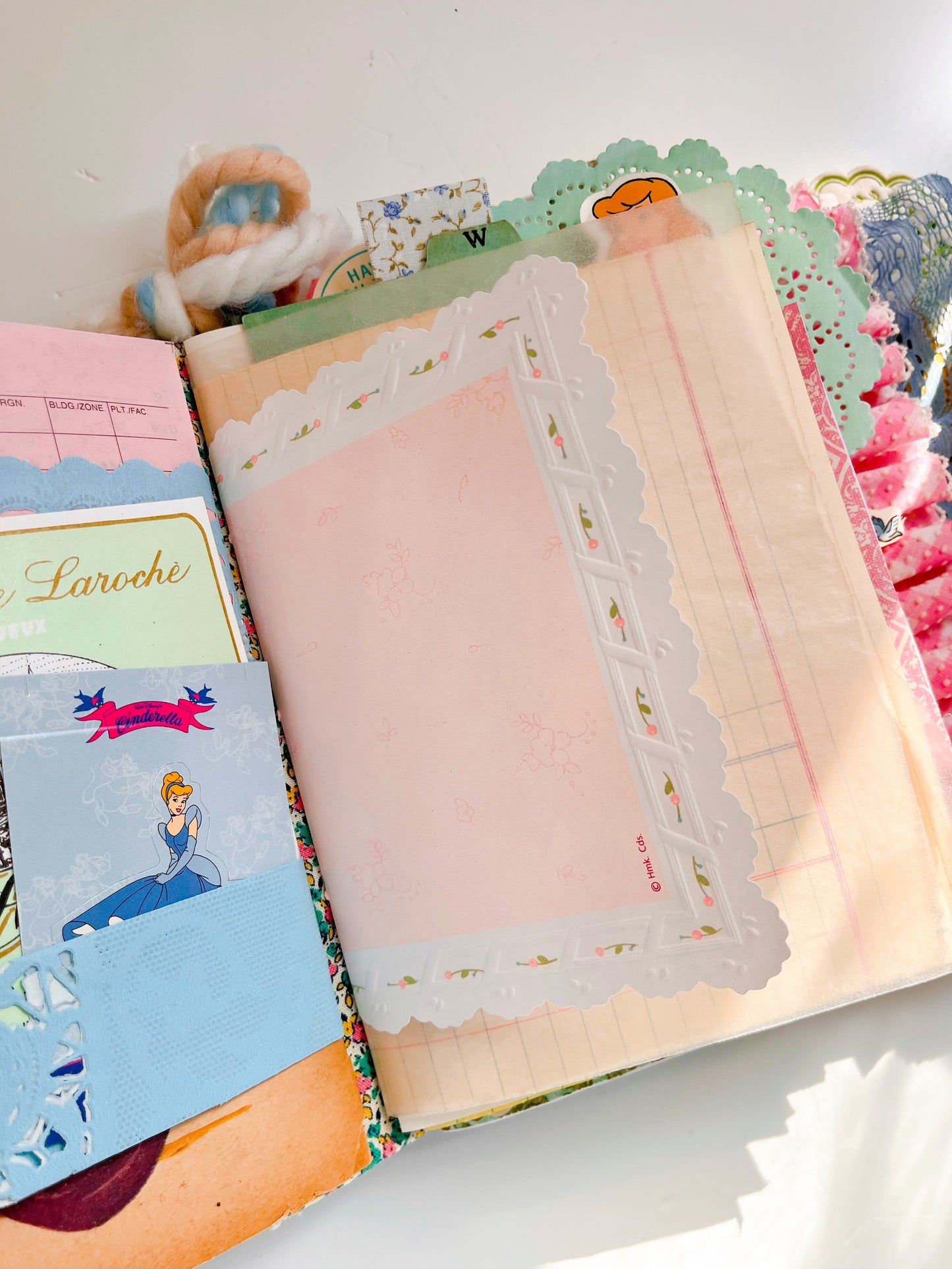 Vintage Disney Cinderella children’s book handmade journal
