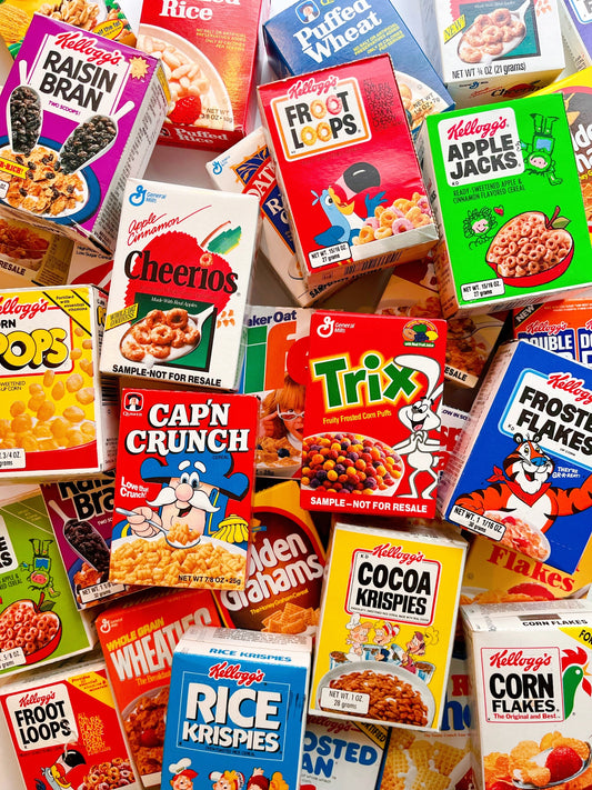 Preorder: Vintage 80’s mini cereal box handmade journals