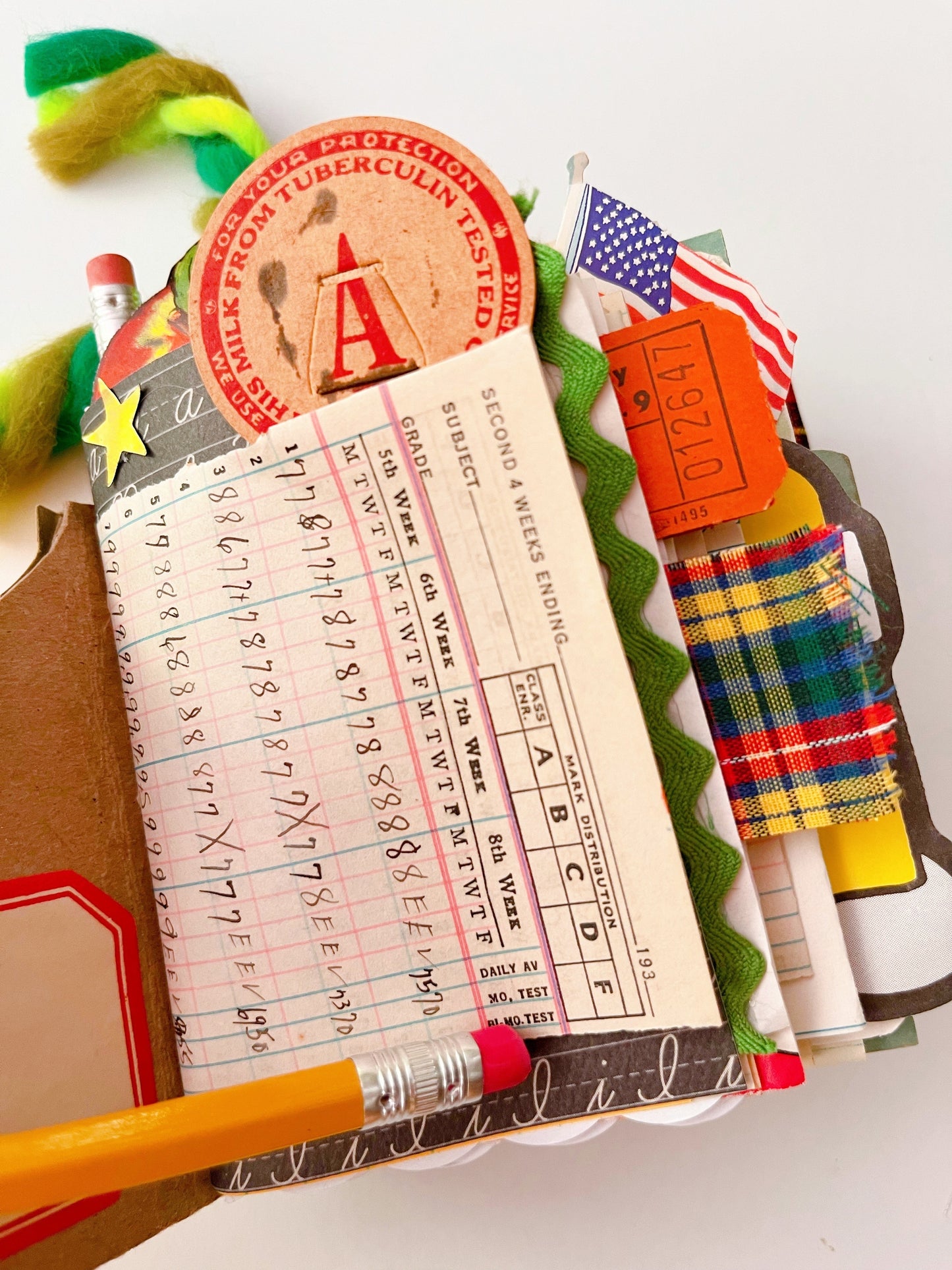 Vintage Crayola crayon handmade journal PREORDER