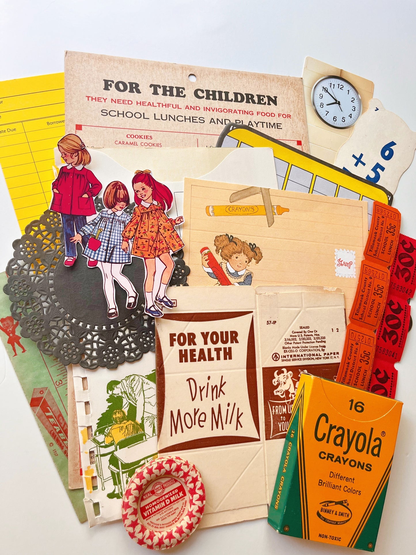 Vintage Back to School ephemera collection