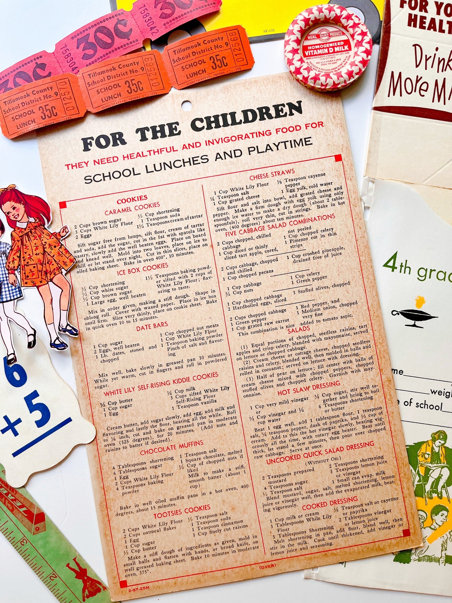 Vintage Back to School ephemera collection