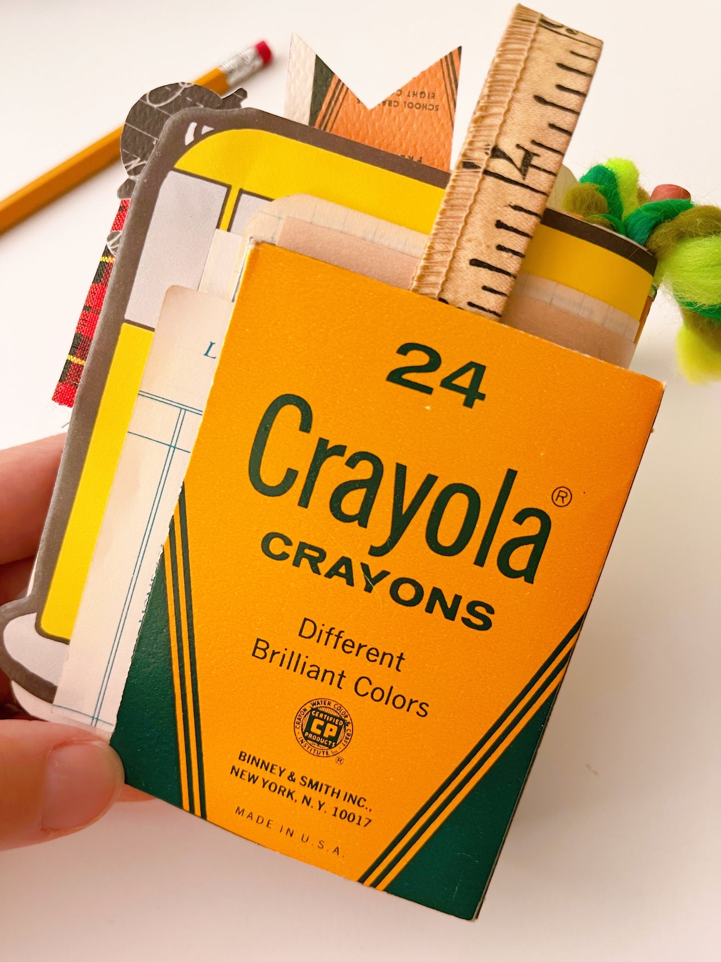 Vintage Crayola crayon handmade journal PREORDER