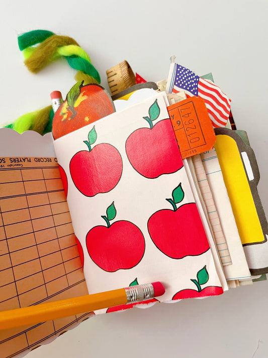 Vintage Crayola crayon handmade journal PREORDER