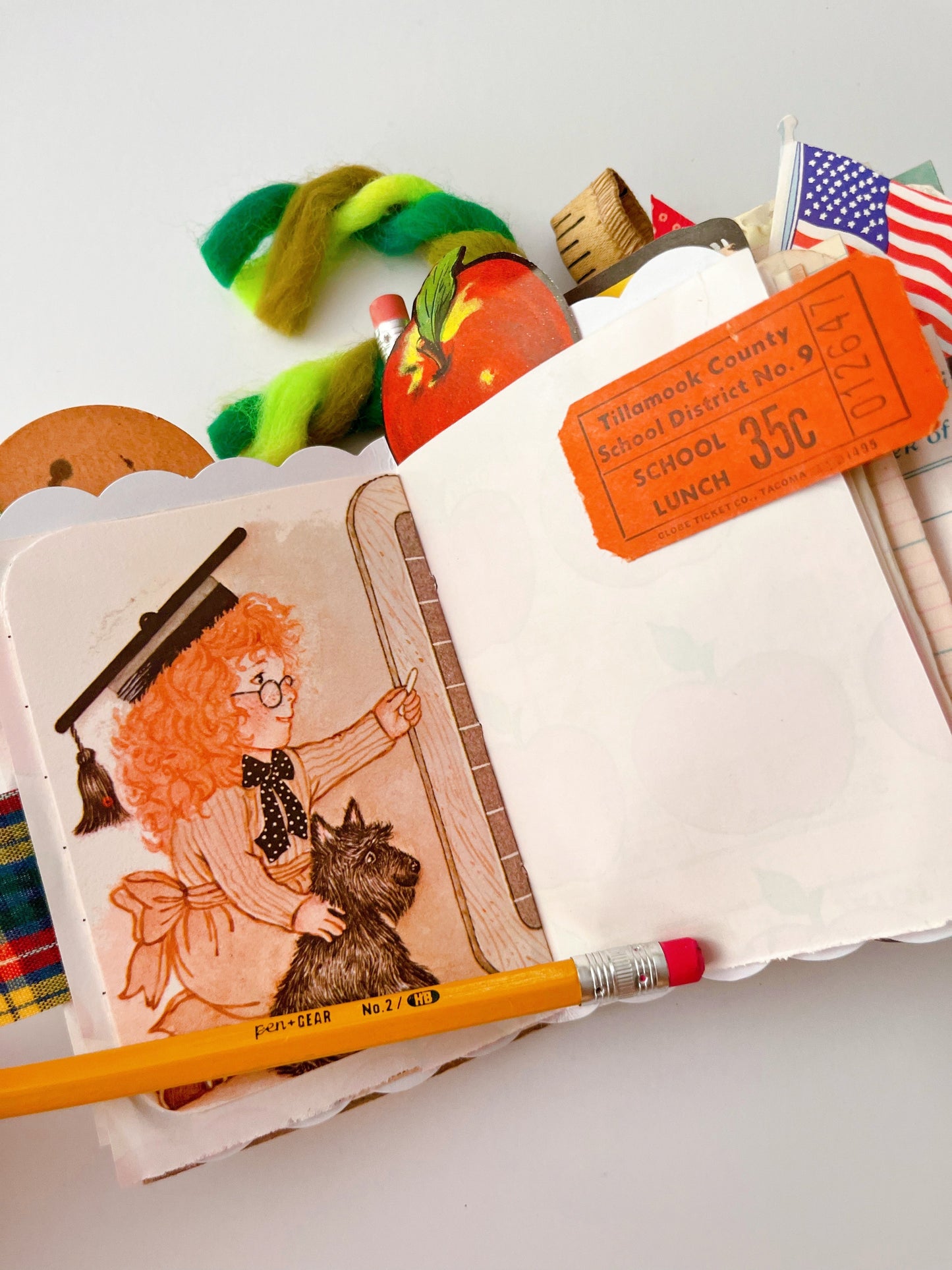 Vintage Crayola crayon handmade journal PREORDER