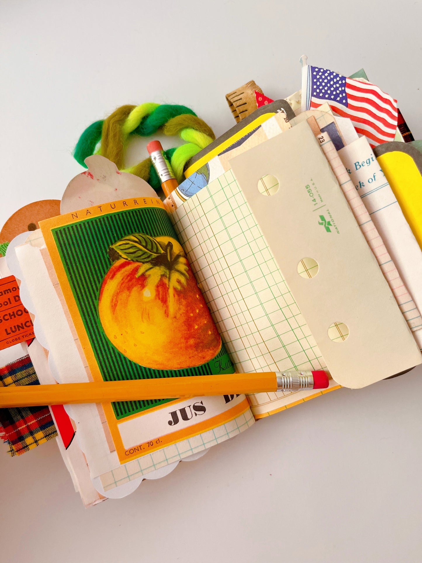 Vintage Crayola crayon handmade journal PREORDER