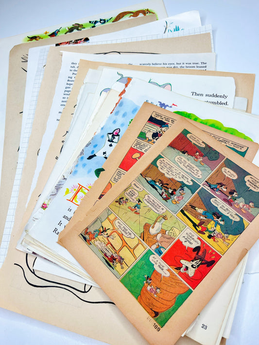 Vintage Disney book pages
